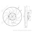 1253.74 Auto radiator cooling fan for PEUGEOT 306